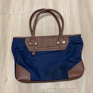 Navy blue handbag